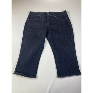 D. JEANS SLIM CROPPED FIT LEG WOMENS JEANS SIZE 14